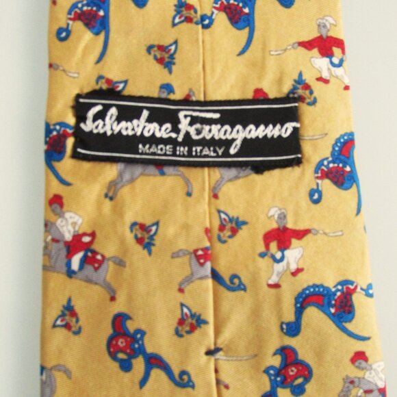 Salvatore Ferragamo Men's Silk Tie - Picture 5 of 6